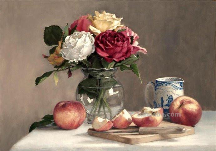 花卉静物油画 美国画家Holly Hope Banks作品