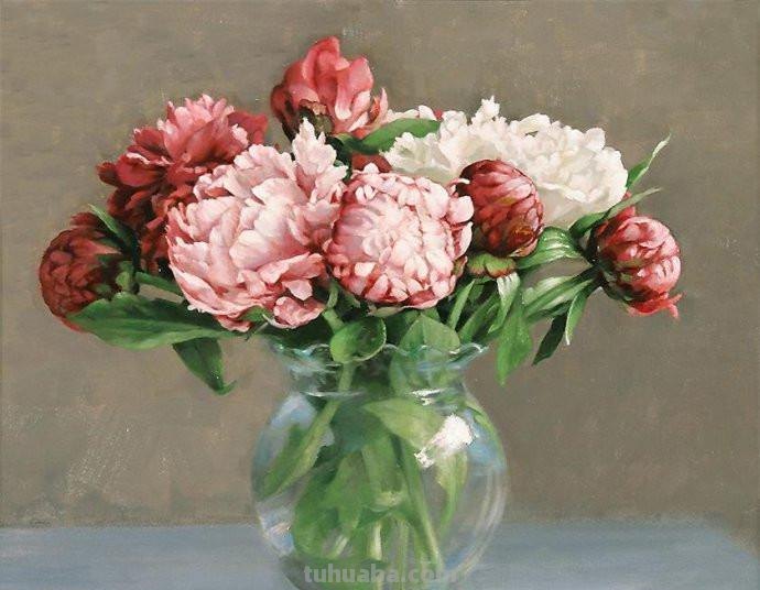 花卉静物油画 美国画家Holly Hope Banks作品