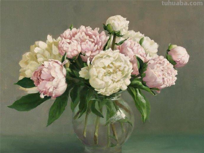 花卉静物油画 美国画家Holly Hope Banks作品