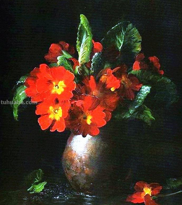 俄罗斯画家 Serguei Toutounov 花卉静物油画