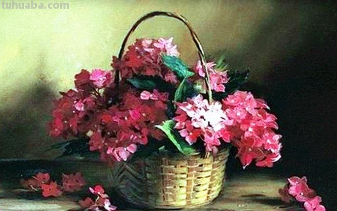 俄罗斯画家 Serguei Toutounov 花卉静物油画
