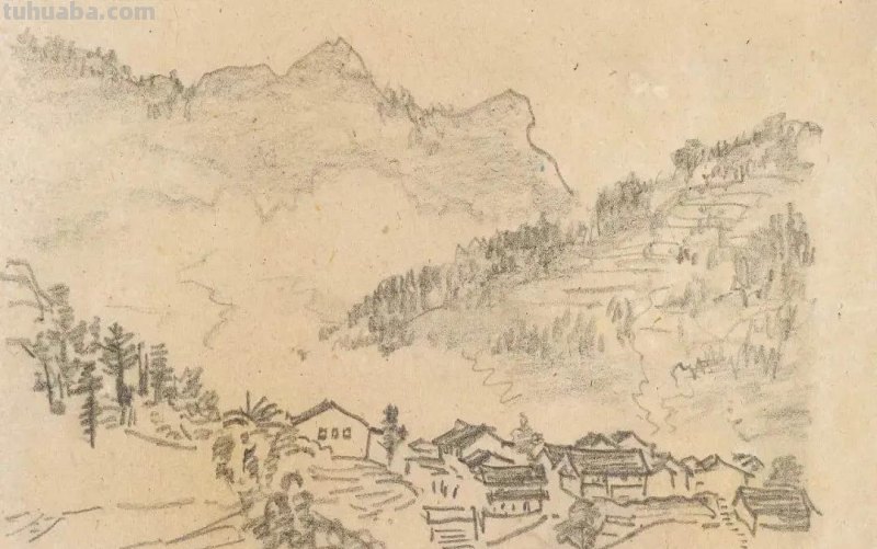 叶浅予的速写绘画作品