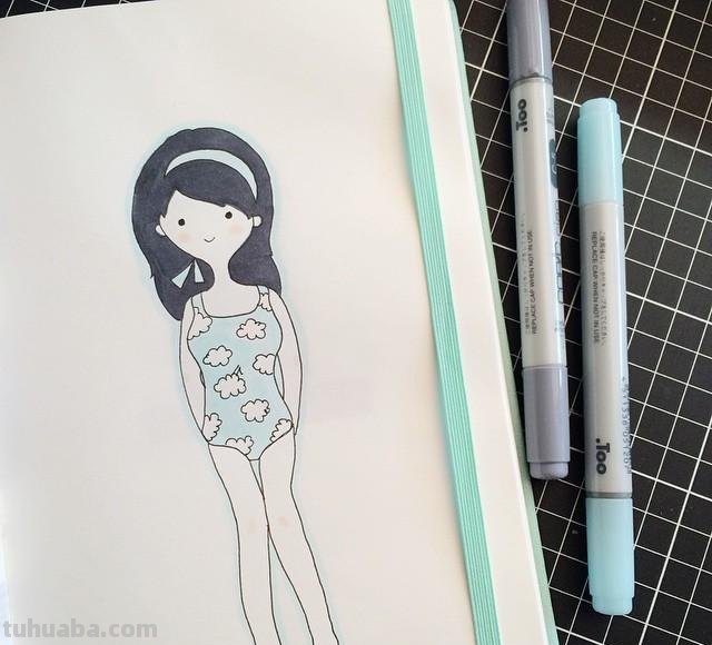 一组人物简笔画，喜欢的就收藏起来吧~