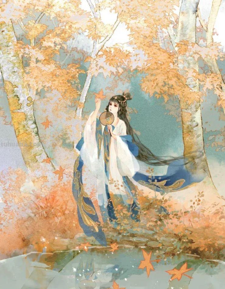 画技-20 可爱值+30，简笔国风小美人，这回你总能眼会手也会了吧