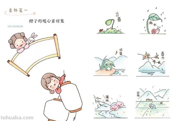 画技-20 可爱值+30，简笔国风小美人，这回你总能眼会手也会了吧