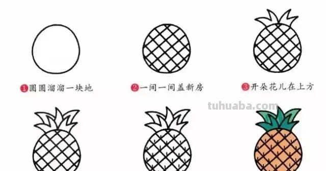 简笔画｜超详细动物水果简笔，让孩子从此爱上画画，建议先收藏！
