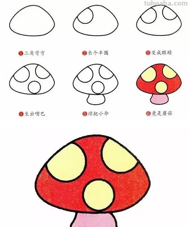简笔画｜蔬菜简笔画系列，简单好画，一学就会，收藏好陪宝宝画
