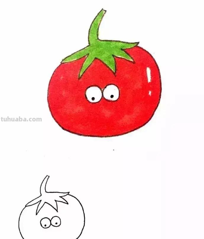 简笔画 - 超萌蔬菜简笔画，简单好画，一学就会，为孩子收藏！