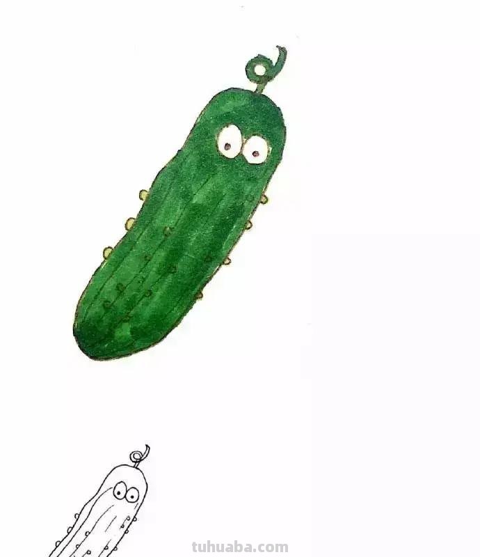 简笔画 - 超萌蔬菜简笔画，简单好画，一学就会，为孩子收藏！
