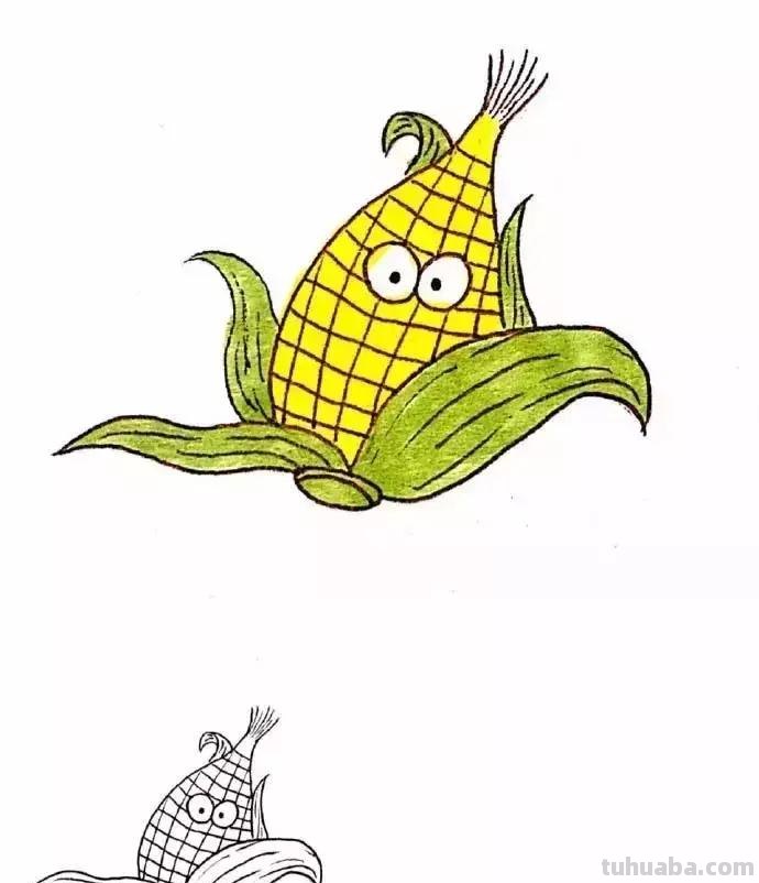 简笔画 - 超萌蔬菜简笔画，简单好画，一学就会，为孩子收藏！
