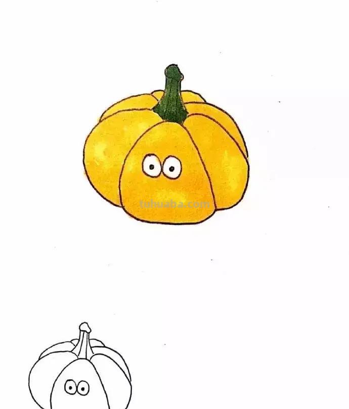 简笔画 - 超萌蔬菜简笔画，简单好画，一学就会，为孩子收藏！