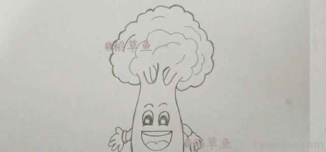 7款儿童简笔画教你画卡通蔬菜表情大作战 学会察言观色提高审美