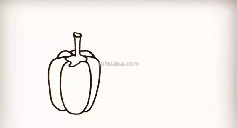 简笔画 - 儿童蔬菜简笔画教程：火爆的辣椒，家长收藏学习！