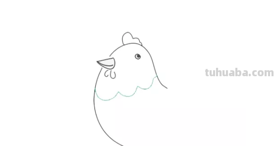 绘画教程：胖胖的小母鸡，快带宝宝画起来