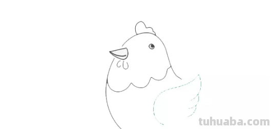 绘画教程：胖胖的小母鸡，快带宝宝画起来