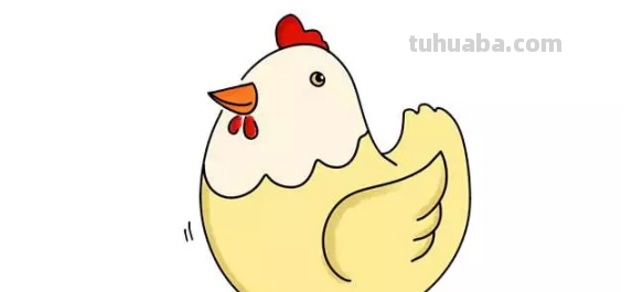 绘画教程：胖胖的小母鸡，快带宝宝画起来