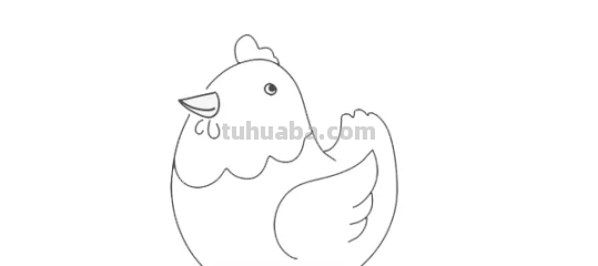 绘画教程：胖胖的小母鸡，快带宝宝画起来