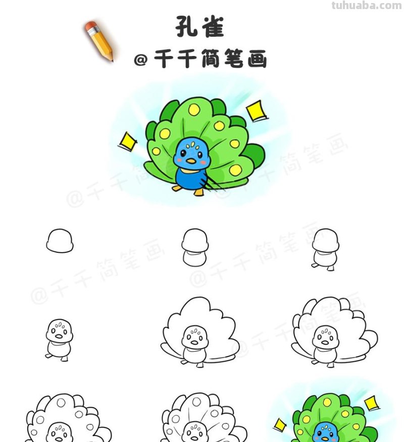 超详细！鸟类简笔画步骤图，值得收藏！