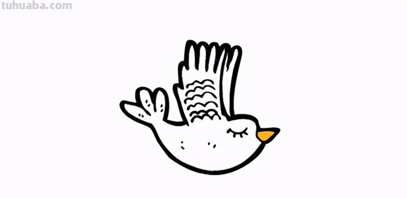 每天学一幅简笔画-飞鸟简笔画怎么画