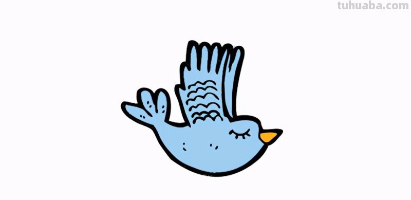 每天学一幅简笔画-飞鸟简笔画怎么画