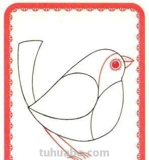 每天学一幅简笔画-知更鸟简笔画法步骤 每天学一幅简笔画-知更鸟简笔画法步骤