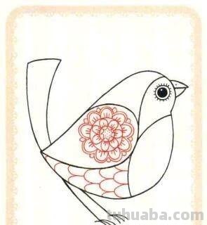 每天学一幅简笔画-知更鸟简笔画法步骤 每天学一幅简笔画-知更鸟简笔画法步骤