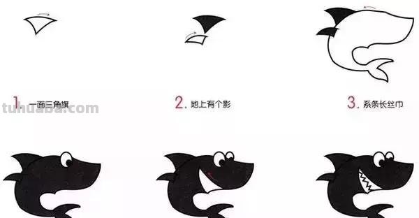 简笔画｜幼儿简笔画，10种海洋生物详细教程，还有颜色喔，收藏！