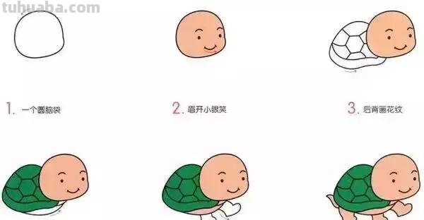 简笔画｜幼儿简笔画，10种海洋生物详细教程，还有颜色喔，收藏！