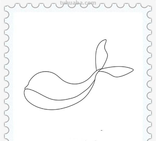 儿童简笔画精选「海洋动物」-海豚（Dolphin）的画法