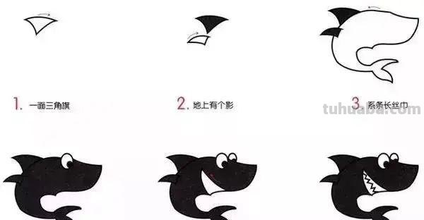 10种海洋生物详细教程，还有颜色喔，收藏！