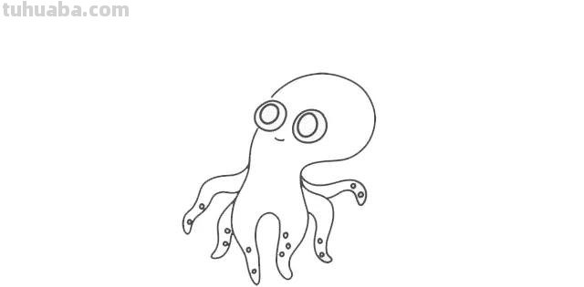 简笔画教程，只需几步画出海洋里的小伙伴：章鱼、海马、鲸鱼