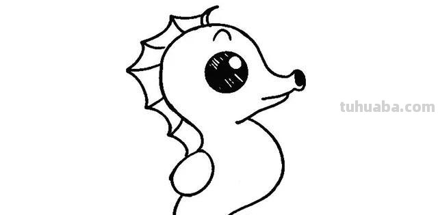 简笔画教程，只需几步画出海洋里的小伙伴：章鱼、海马、鲸鱼