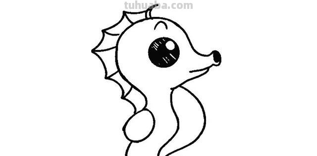 简笔画教程，只需几步画出海洋里的小伙伴：章鱼、海马、鲸鱼
