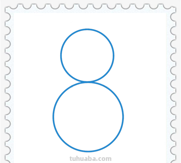 儿童简笔画精选-用数字 “8” 画猫（Cat）