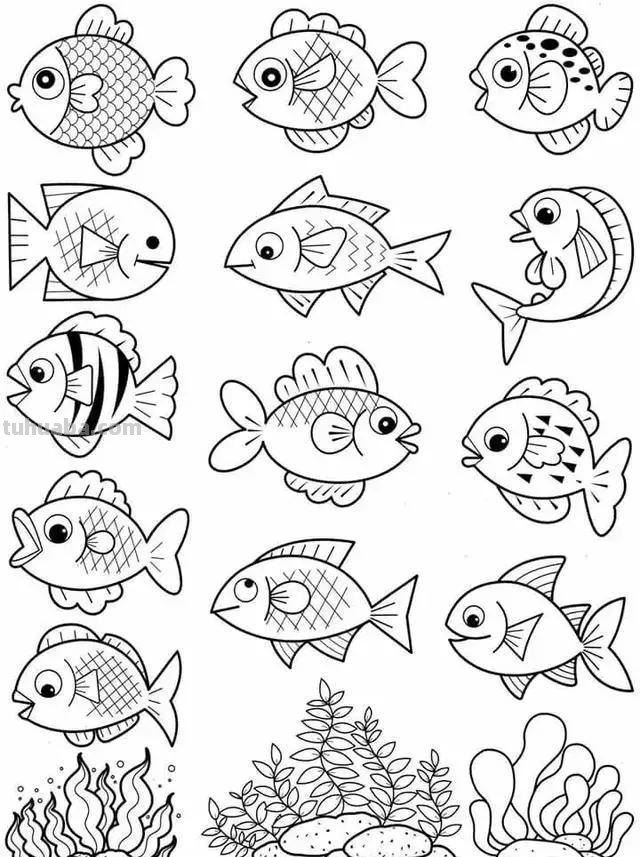 各种小动物的100种简笔画法，超级实用的素材