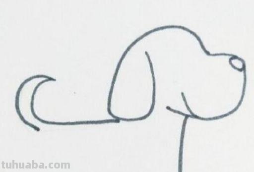 动物简笔画教程：斑点狗怎样画？简笔画步骤图，爱画画的小朋友看
