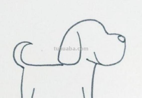 动物简笔画教程：斑点狗怎样画？简笔画步骤图，爱画画的小朋友看