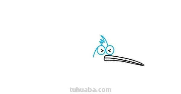 每天学一幅简笔画-蜂鸟的画法步骤图片大全