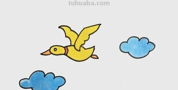 每天学一幅简笔画-大雁简笔画步骤画法教程