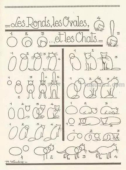 简笔画不会画？教你11种动物简笔画线稿，学会画简笔画很简单