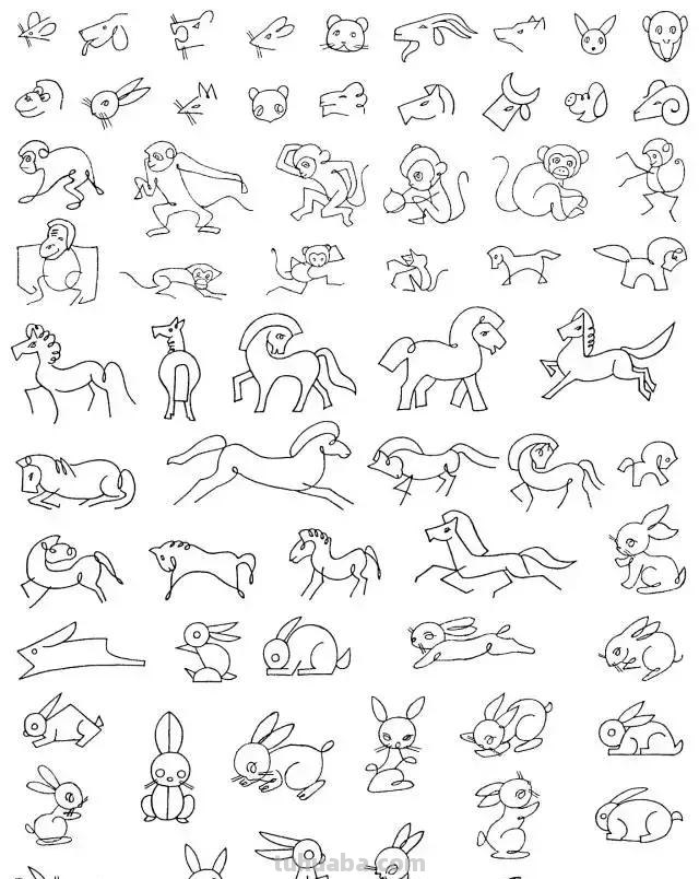 简笔画｜超详细动物简笔画教程，一学就会，快为孩子收藏！