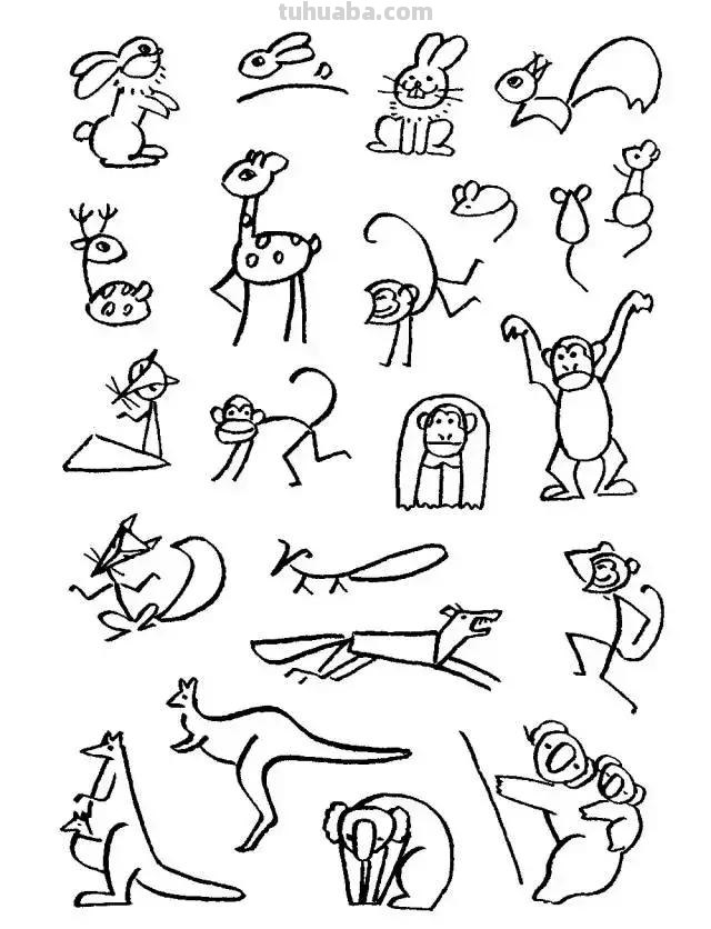 简笔画｜超详细动物简笔画教程，一学就会，快为孩子收藏！