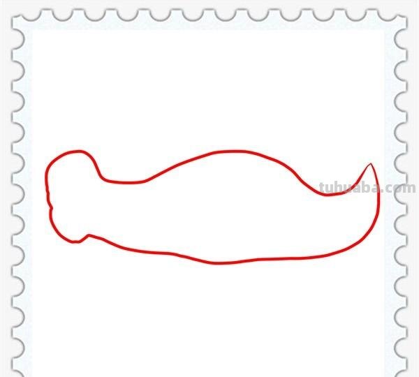 儿童简笔画精选-鳄鱼(Crocodile)的简笔画步骤