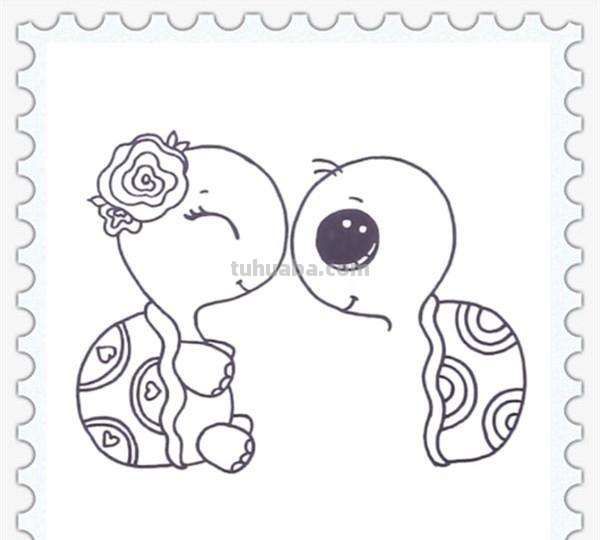 儿童简笔画精选「卡通」-乌龟(Tortoise) 儿童简笔画精选「卡通」-乌龟(Tortoise)