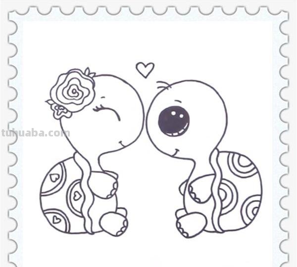 儿童简笔画精选「卡通」-乌龟(Tortoise) 儿童简笔画精选「卡通」-乌龟(Tortoise)