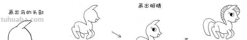 简笔画 - 分步骤讲解六种动物简笔画画法，快收藏起来学习绘画吧