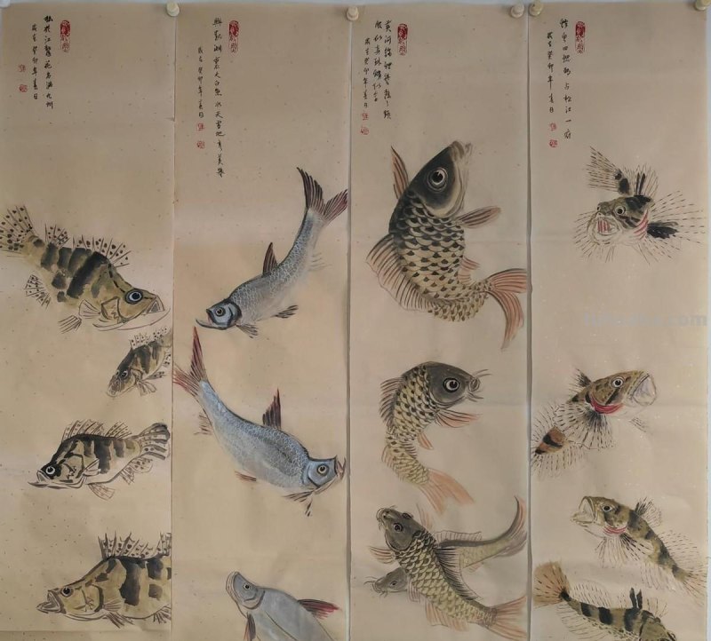 书画丹青绽放龙江-华夏鱼画第一人迟凤阁绘画赏析