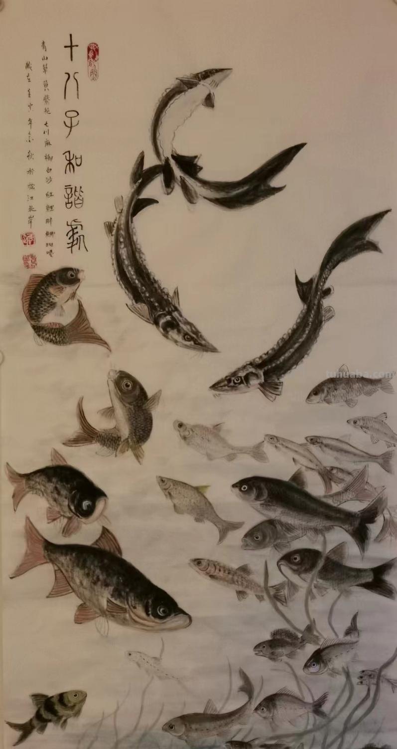 书画丹青绽放龙江-华夏鱼画第一人迟凤阁绘画赏析