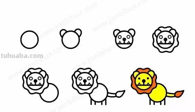 各种小动物的简笔画，不要说不会画哦