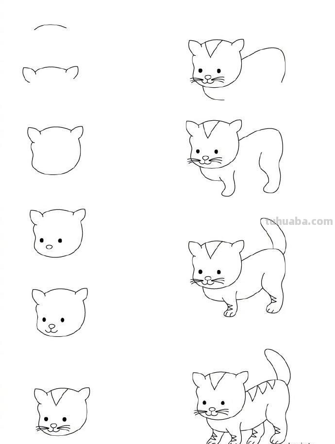 孩子想要画画，你不会教？9种动物简笔画线稿教你画，简单易学